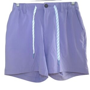 Chubbies Mens Everywear Shorts Purple 6" Inseam Elastic Waist Small Regular Fit